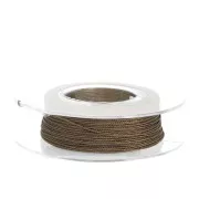 Filo Sorrinto fabbricazione italiana 0,6 mm Marrone chiaro x50m