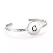 Bracciali con medaglione da modellare e personalizzare 150x3 mm in alluminio x1