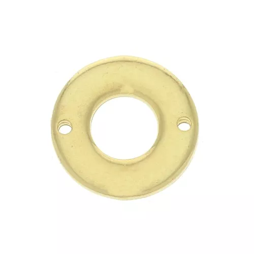 Distanziatore rotondo 2 fori 18 mm in zamac - Dorato con oro fino x1