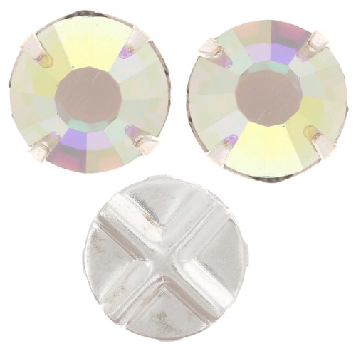 Strass da cucire mm. 8 Crystal AB