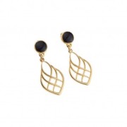 Pendente goccia effetto incrociato in zamac 27x16 mm -placcatura argento fino anticato x1