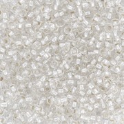 Perla Preciosa 11/0 da 2 mm - Crystal Silver Lined x20 g