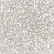 Perla Preciosa 11/0 da 2 mm - Crystal Silver Lined x20 g