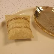 Cuscino espositore per bracciali e orologi in iuta - Naturale x1