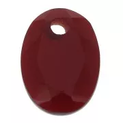 Pendente ovale sfaccettato 14x10 mm in pietra semipreziosa - Hydro Garnet x1
