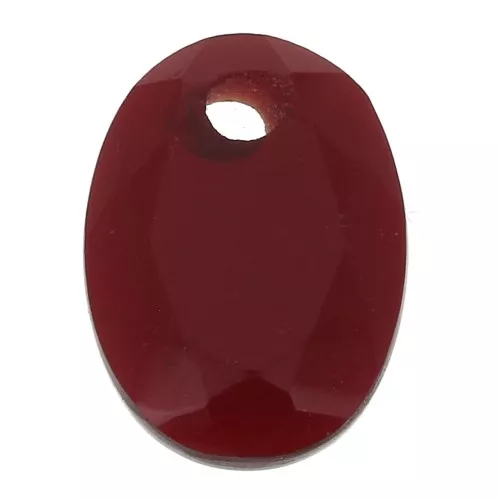 Pendente ovale sfaccettato 14x10 mm in pietra semipreziosa - Hydro Garnet x1