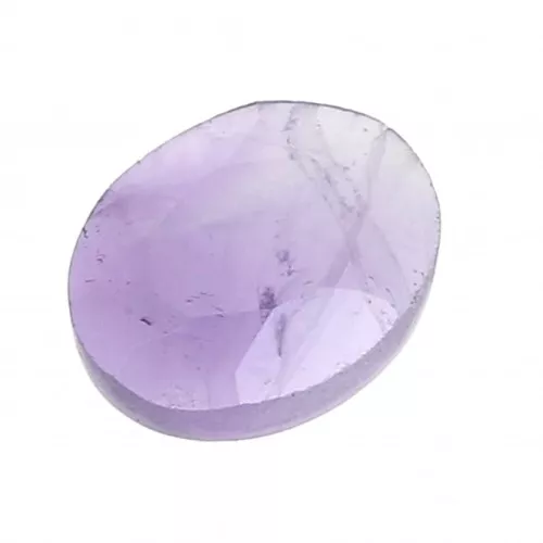 Cabochon ovale sfaccettato 8x6 mm Amethyste x1