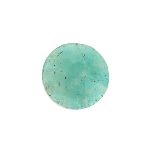 Cabochon rotondo sfaccettato 6mm Amazonite x1