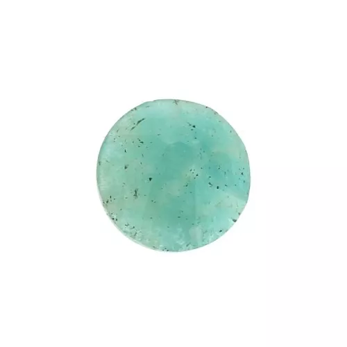Cabochon rotondo sfaccettato 6mm Amazonite x1