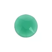 Cabochon rotondo sfaccettato 6mm Agata verde x1