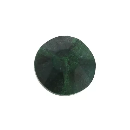 Cabochon rotondo sfaccettato 6mm Malachite x1
