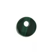 Paillette rotondo 6 mm Pietra Gemma - Malachite x1