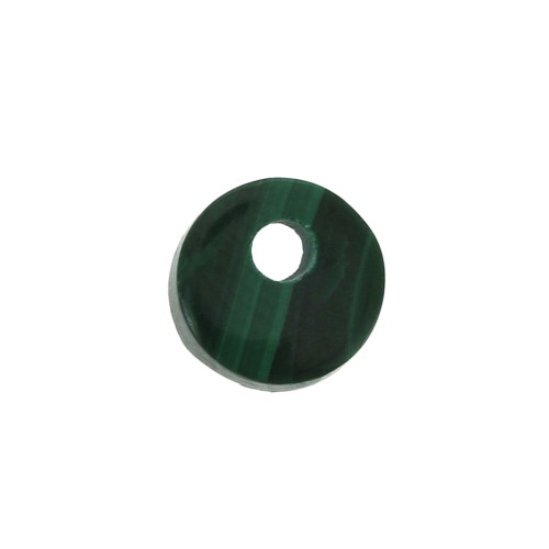 Paillette rotondo 6 mm Pietra Gemma - Malachite x1