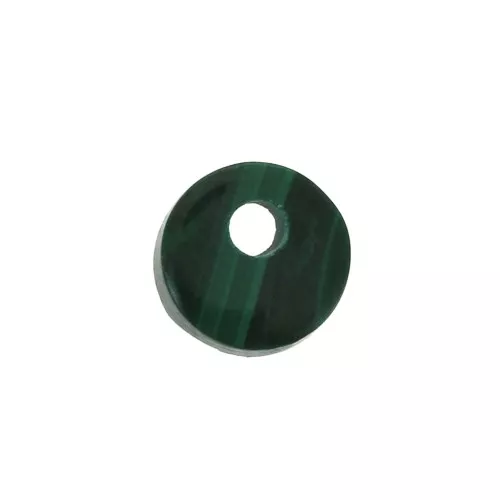 Paillette rotondo 6 mm Pietra Gemma - Malachite x1