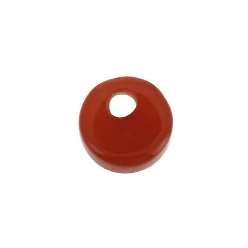 Paillette rotondo 6 mm Pietra Gemma tinta - Agata rossa x1