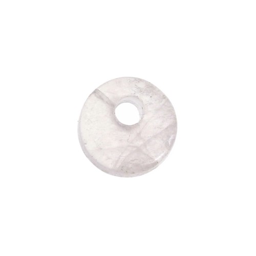 Paillette rotondo 6 mm Pietra Gemma - Quartz Rosa x1