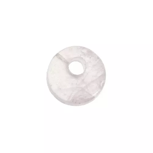 Paillette rotondo 6 mm Pietra Gemma - Quartz Rosa x1