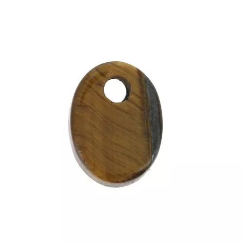 Paillette ovale 8x6 mm Pietra Gemma - Occhio di tigre x1