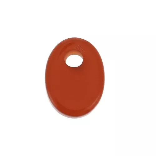 Paillette ovale 8x6 mm Pietra Gemma tinta - Agata rossa x1