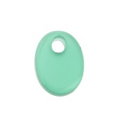 Paillette ovale 8x6 mm Pietra Gemma - Agata verde x1|raw }}