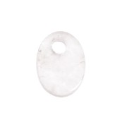 Paillette ovale 8x6 mm Pietra Gemma - Rosa Quartz x1