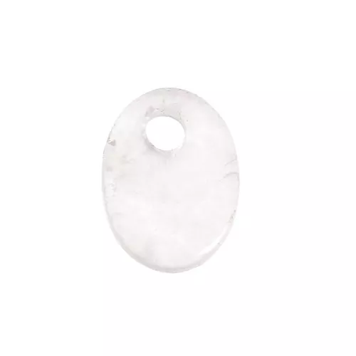 Paillette ovale 8x6 mm Pietra Gemma - Rosa Quartz x1