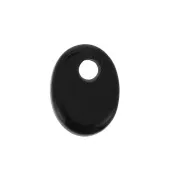 Paillette ovale 8x6 mm Pietra Gemma - Black Onyx x1