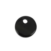 Paillette rotondo 8 mm Pietra Gemma - Black Onyx x1