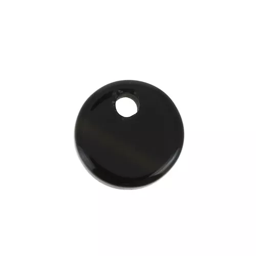Paillette rotondo 8 mm Pietra Gemma - Black Onyx x1