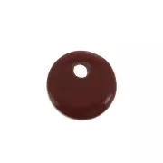 Paillette rotondo 8 mm Pietra Gemma - Jaspe Rossa x1