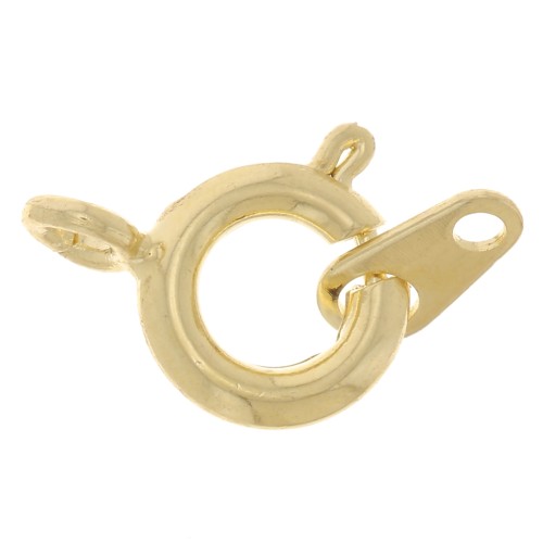 Anello a molla dorata mm. 7 x1