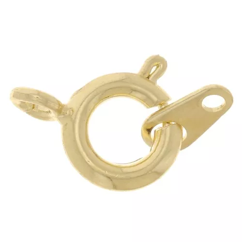 Anello a molla dorata mm. 7 x1
