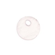 Paillette rotondo 8 mm Pietra Gemma - Quartz Rosa x1
