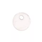 Paillette rotondo 8 mm Pietra Gemma - Quartz Rosa x1