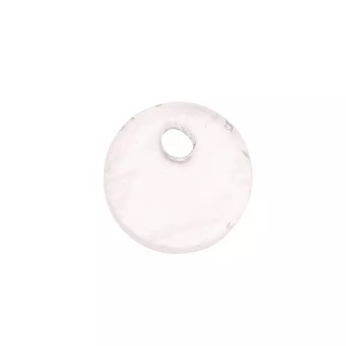 Paillette rotondo 8 mm Pietra Gemma - Quartz Rosa x1
