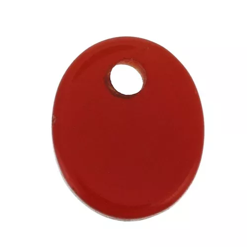 Paillette ovale 12x10 mm imitation Pietra Gemma - Hydro Grenat x1