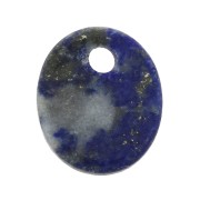 Paillette ovale 12x10 mm Pietra Gemma - Lapis Lazuli x1|raw }}