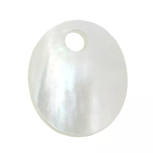 Paillette ovale 12x10 mm madreperla - Naturale x1