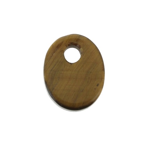 Paillette ovale 10x8 mm Pietra Gemma - Occhio di tigre x1