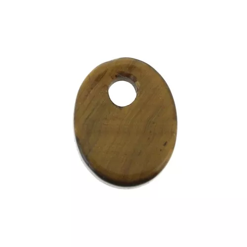 Paillette ovale 10x8 mm Pietra Gemma - Occhio di tigre x1
