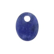 Paillette ovale 10x8 mm Pietra Gemma - Sodalite x1|raw }}