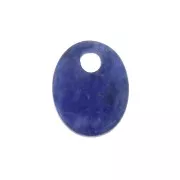 Paillette ovale 10x8 mm Pietra Gemma - Sodalite x1