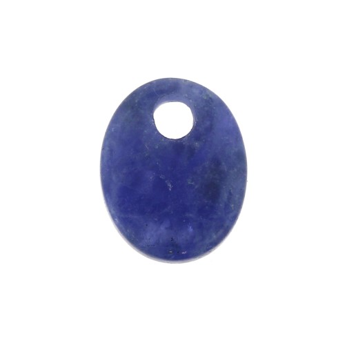 Paillette ovale 10x8 mm Pietra Gemma - Sodalite x1