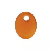 Paillette ovale 10x8 mm Pietra Gemma tinta - Agata rossa x1