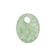 Paillette ovale 10x8 mm Pietra Gemma - Aventurine x1