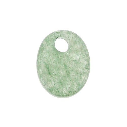 Paillette ovale 10x8 mm Pietra Gemma - Aventurine x1