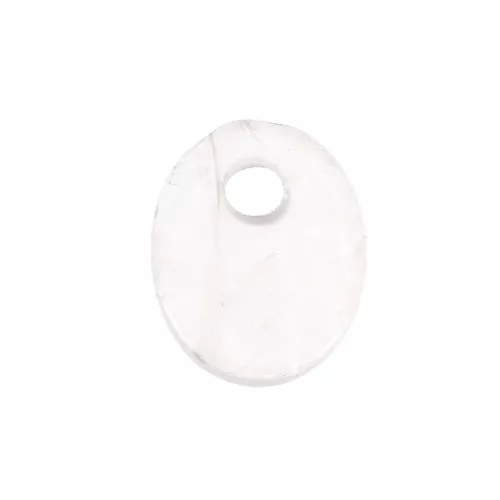 Paillette ovale 10x8 mm Pietra Gemma - Quartz Rosa x1