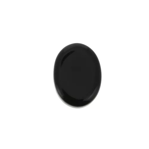 Cabochon ovale piatto - palet - pietra semipreziosa 8x6 mm - Onice nero x1