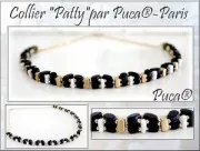 Perle in vetro Piros® di Puca® 2x5 mm Opaque Light Rosa Ceramic Look x10g