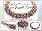 Perle in vetro Piros® di Puca® 2x5 mm Golden Mat x10g